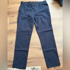 Calvin Klein Men's Navy Blue Performance Stretch Chino Pants 36x34